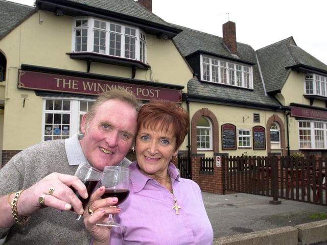 The Winning Post pub is Doncaster CAMRA's pub of the season. Our picture shows licencee Brian Harding and his wife Norma Harding outside the Balby pub in 2001