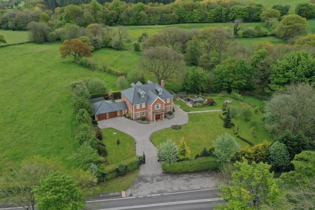 Hart Lodge is currently Chesterfield's most expensive property up for sale, featuring six bedrooms in a quaint countryside location. It's currently priced at £1,395,000.