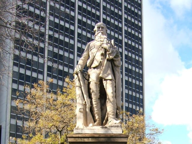 Dysart explorer and pioneer John McDougall Stuart is remembered for leading the first successful expedition to traverse the Australian mainland from south to north and return, through the centre of the continent.