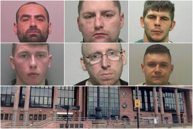 Some of the criminals jailed recently at Newcastle Crown Court.