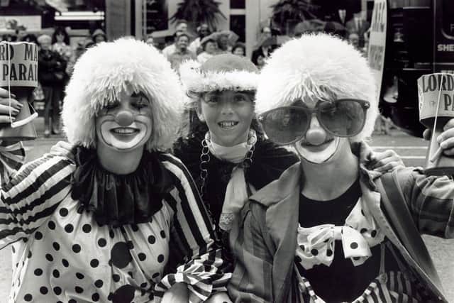 Youngsters fundraising in the 1990 Sheffield Lord Mayor's Parade