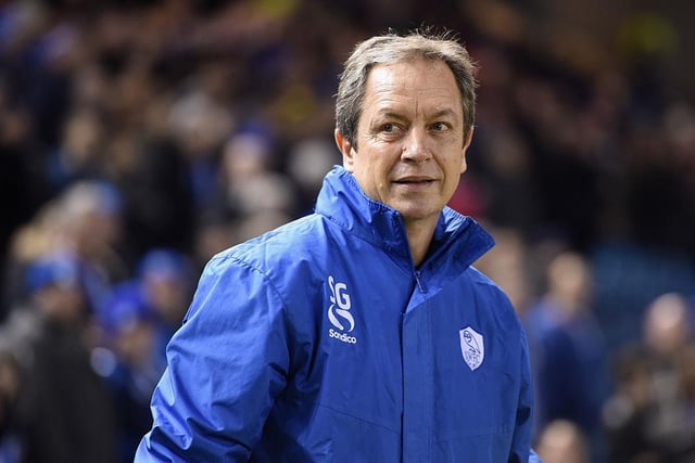 Stuart Gray did an underrated job in difficult circumstances in charge of Wednesday. After initialy taking over on a caretaker basis from Dave Jones, he notched up a win rate of 38% with 26 from 68 before the arrival of Dejphon Chansiri signalled the end and he returned to coaching. (Photo by Michael Regan/Getty Images)