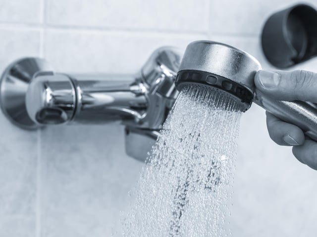 Replacing an inefficient shower head with a water efficient one could save a household of four people around £38 a year off gas bills and around £53 a year off water bills
