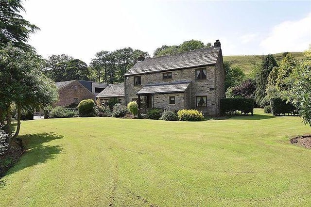 This four bedroom and has 170 acres of land which has its own grouse shoot and working farm. Marketed by Edward Mellor, 01625 684056.