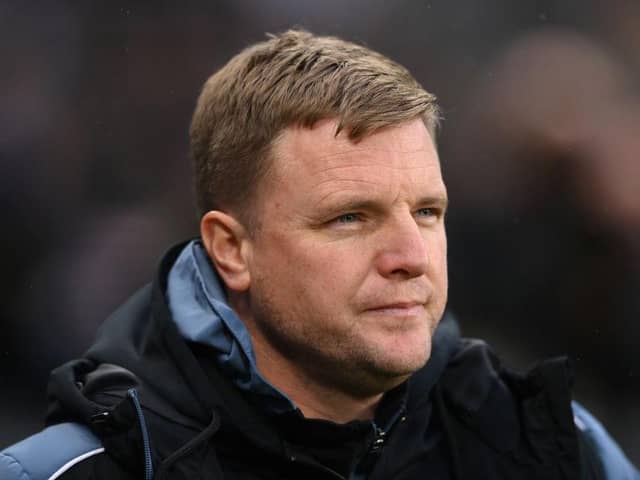 Eddie Howe will lead his Newcastle side at Sheffield Wednesday in the FA Cup this weekend.