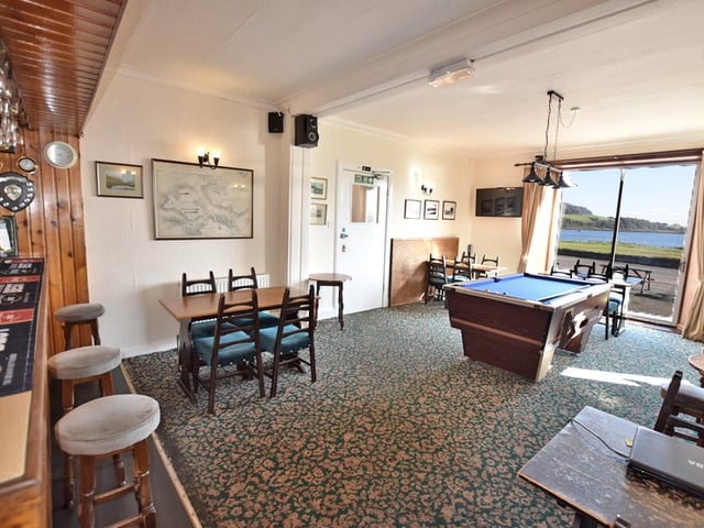 The bar area looks out over the Sound of Mull, which is a magnet for wildlife tourists, sailors and divers
