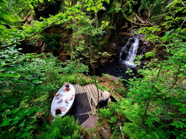 Hot tub, river baths and yoga classes allow for the ultimate reset. Personal retreats are now available at this little haven where you take your own food and chip in with the chores.