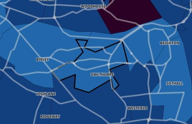 This neighbourhood has seen rates of positive Covid cases fall by 57.9 percent with an infection rate of 140.9 per 100,000 people.
