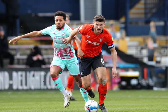 Luton Town's Matty Pearson is out of contract this summer.
