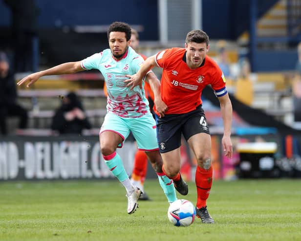 Luton Town's Matty Pearson is out of contract this summer.