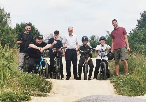 Charnock Bike Track Club meets with MP Clive Betts.