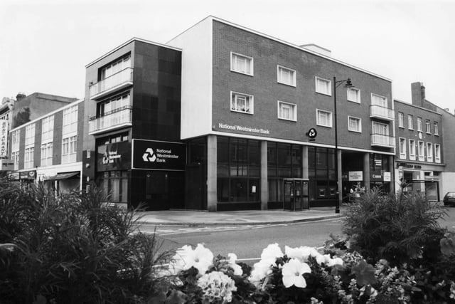 This photo from July 1995 shows the National Westminster Bank on the corner of Osborne Road and Palmerston Road. The bank can still be found in the same spot in 2020 but with the now shortened name of NatWest.