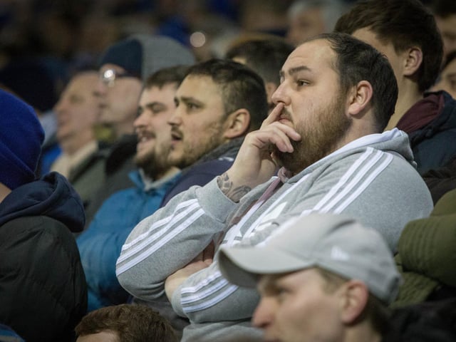 Disappointment as Arsenal score their first goal.