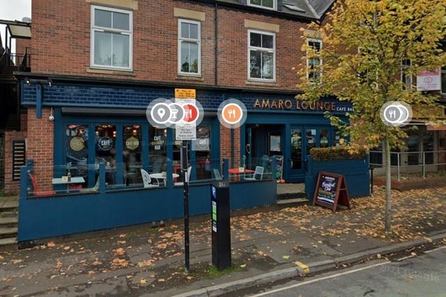 Cafe Bar, Amaro Lounge in Ecclesall have been given a five star food hygiene rating - With their all-day food menus which have something for everyone to eat-in or takeaway.
