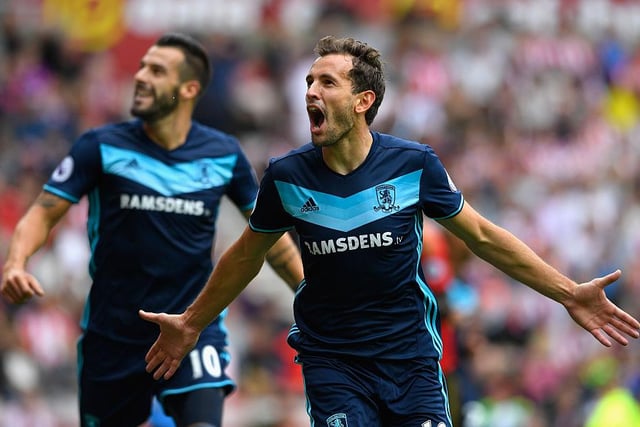 The Uruguayan forward wasn't always a first-team regular at the Riverside but always came up with important goals. Stuani's crucial finish against Brighton on the final day of the 2015/16 season will live long in the memory and helped push Boro over the promotion line.