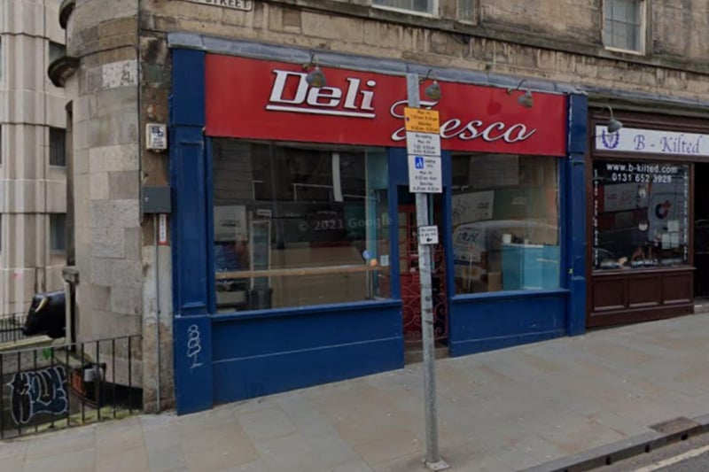 Another great place to pick up a snack to enjoy while enjoying the views from Calton Hill, Deli Fresco on Leith Street is a favourite for those who like a panini.