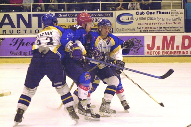 Tough defenceman Greg Kuznik iced in  2003 - it says much fore the impact he had that fans still hanker for his return!