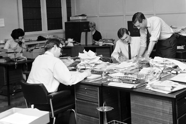 Scotsman editorial staff hard at work in September 1966.