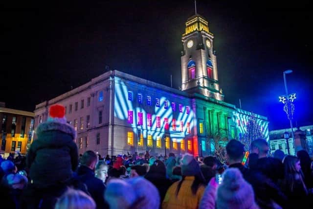 Barnsley's Christmas lights will be switched on on Thursday November 25