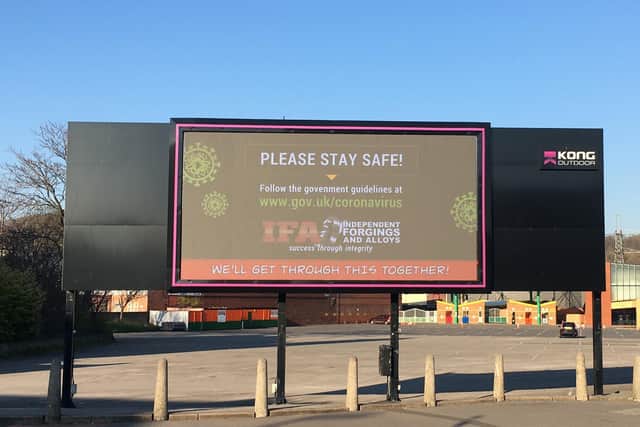 An IFA LED billboard on Penistone Road.