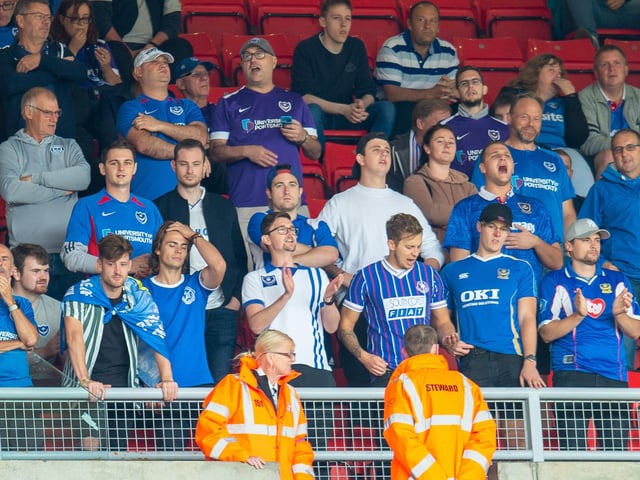 Pompey were accompanied by 874 fans for the early kick-off at the Stadium of Light, which is 334 miles from Fratton Park. What a ludicrous decision it was to play the game so early in the day.