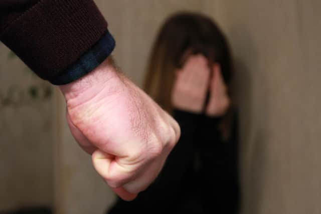 STOCK: Domestic violence illustration.
