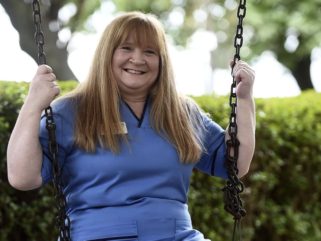 Sharon Murphy was nominated by her daughter-in-law Jowita Struzik, as she works six night shifts a week as an NHS nurse. Picture: Lisa Ferguson.