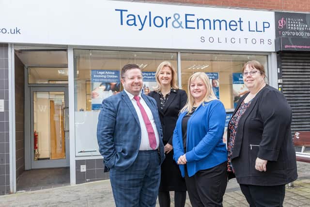 The Legal 500 leading individual, Michaela Evans (second left), with members of Taylor&Emmet’s tier one family law team