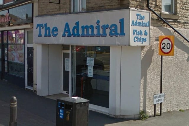 Fish and chip shop The Admiral, in Crookes, has a five-star rating.