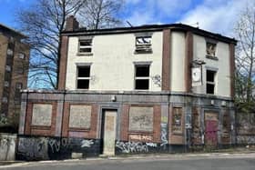 The former Durham Ox pub on Cricket Inn Road is in a 'very poor state of repair and care should be taken whilst on site'. Guide Price: £150,000