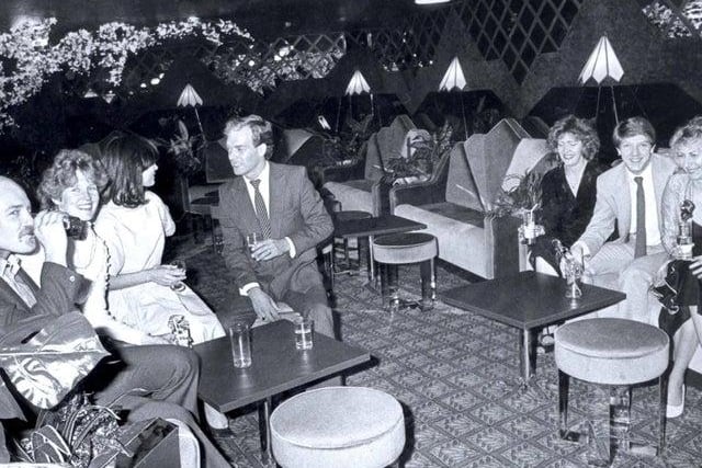People enjoying a night out in Romeo and Juliet's in the 1980s - this high end club had a strict door policy and didn't admit anyone under the age of 20 "to keep out the troublemakers".