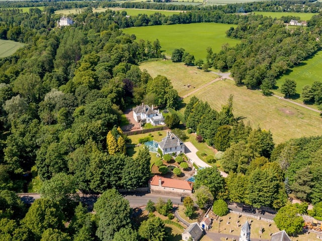 Aerial view of property.