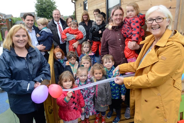 A reminder of the day a new new log cabin classroom was opened at Helen Gibson Day Nursery with a living roof. Were you there for the opening?