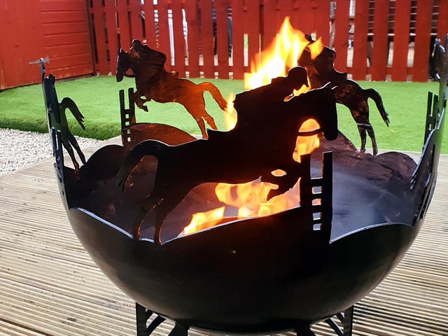Sports are a popular theme for commissions, with everything from football and rugby to horse-riding providing inspiration