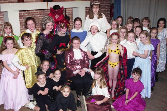 The 2nd Herrington Guides were pictured promoting their panto Cinderella in 1992. Were you a part of it?