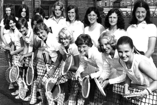 Some of the contestants in the Westoe Tennis Club's junior tournament in July 1976. Can you spot anyone you know?