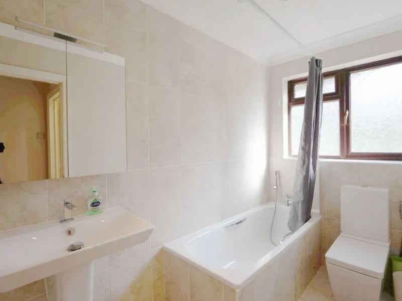 Inside one of the bathrooms in the property.