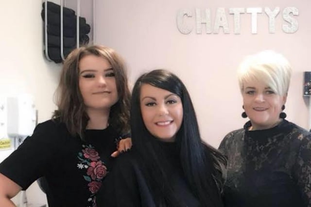 Lisa Pinnick and Lidia McShane wanted to pay tribute to Chatty's hair salon:
Lisa said: "Charlotte , Katy and Lucy are all so hard working and lovely.
"I always leave there feeling fabulous and good about myself."
Lidia continued: "Katy Pepper, Charlotte Mallatratt and Lucy. 
"They are artists in their craft and make most of Woodhouse women (and further) feel like a million dollars."