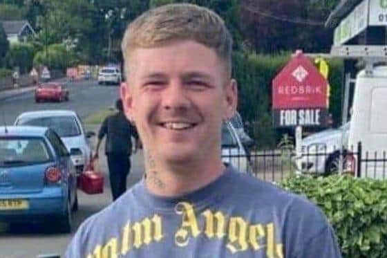 Pictured is murder victim Macaulay Byrne, also known as Coley, who died aged 26 after he was stabbed to death outside the Gypsy Queen pub, on Drake House Lane, in Beighton, Sheffield.