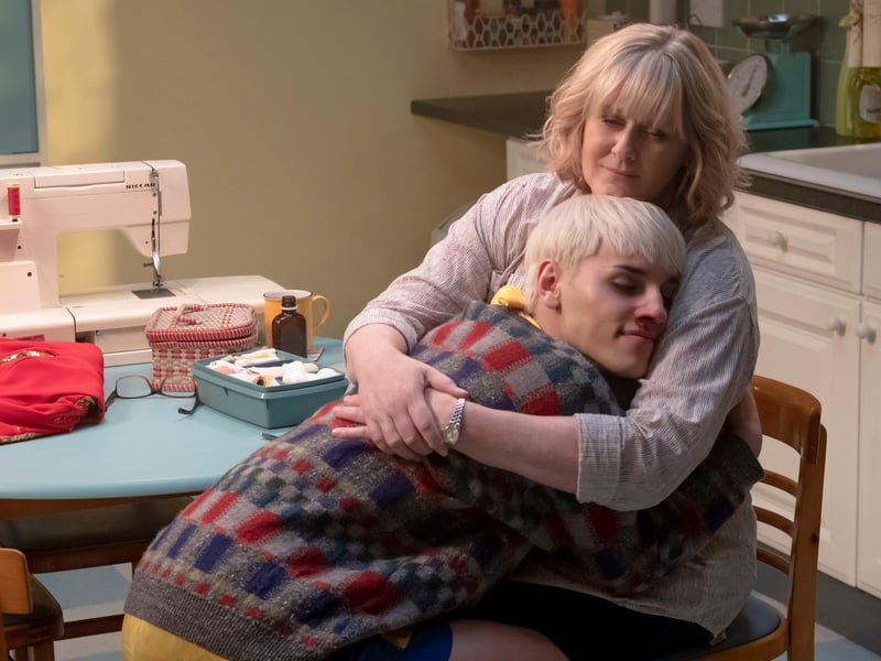 Max Harwood and Sarah Lancashire star in the film Everybody's Talking About Jamie