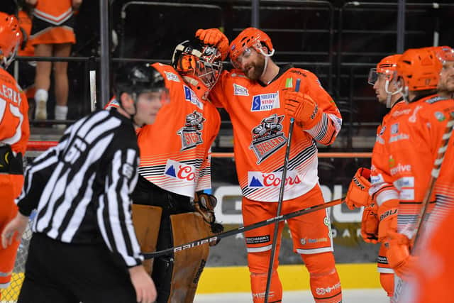 John Armstrong, who has left Sheffield Steelers, and Barry Brust