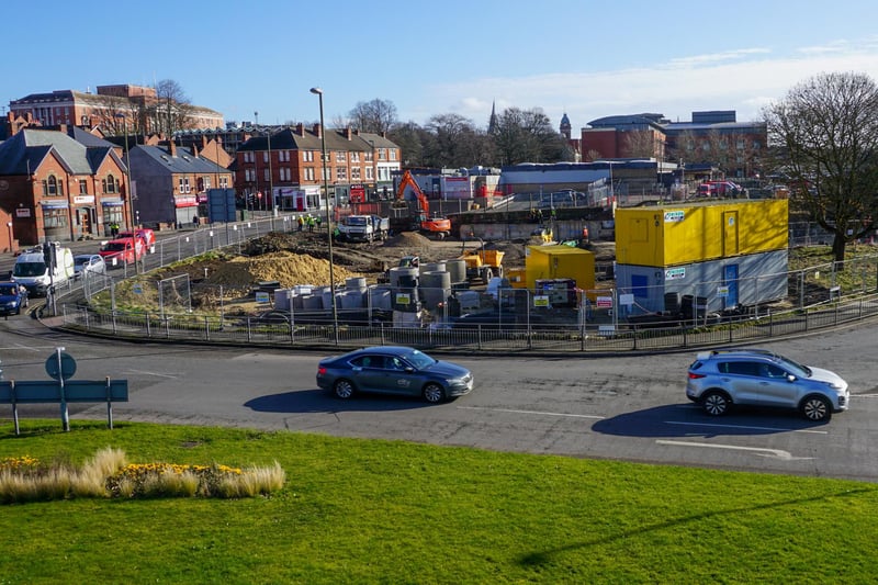 Work is underway to build a new McDonald's at the site of the former multi-storey car park at West Bars.