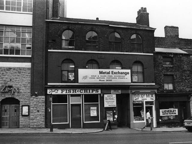 The Limit nightclub on West Street, Sheffield, pictured here in September 1981, is where Pulp's Jarvis Cocker says he learnt how to dance. He said when he was going there the basement club was the only one in the city which played alternative music and 'where you don't get beaten up if you look a bit different'.