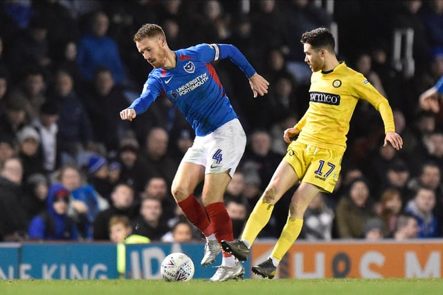 Pompey's skipper has featured in 33 league games this term, with an average match rating of 6.97