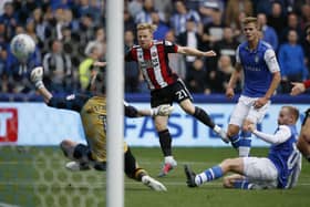 Mark Duffy will always have a special place in the hearts of Sheffield United supporters for THAT goal which silenced Wednesday fans during his side's 4-2 win at Hillsborough in September 2017 (Simon Bellis/Sportimage)