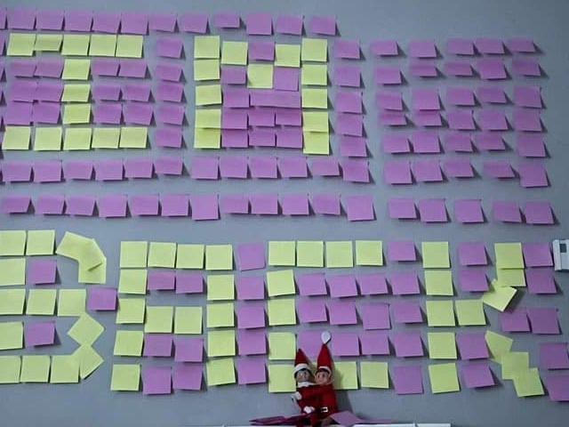 The elves are back! From Kerry-Marie Hickling.