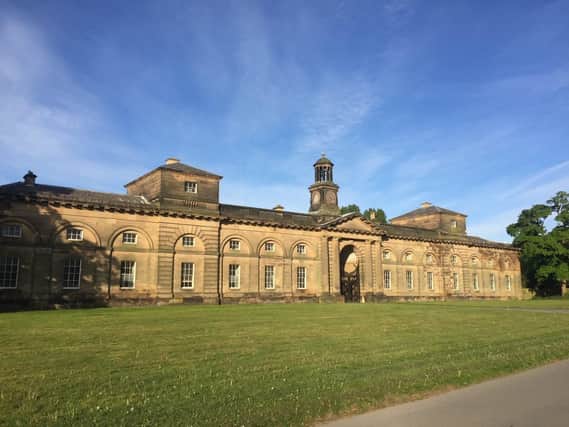John Carr designed The Stable Block at Wentworth Woodhouse. Schools will be tasked with re-imagining the imposing central archway and clock tower

