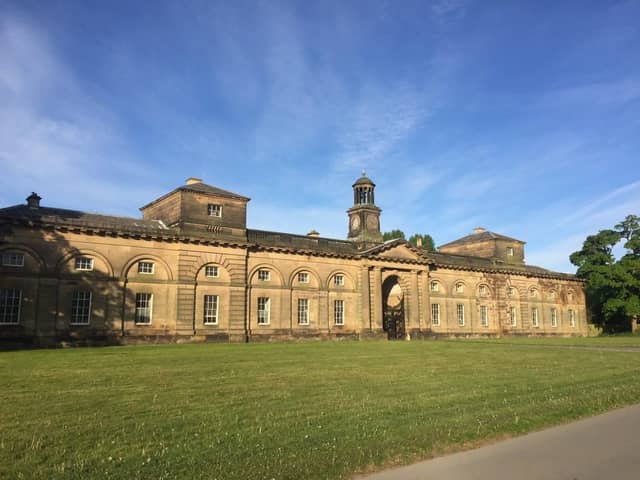 John Carr designed The Stable Block at Wentworth Woodhouse. Schools will be tasked with re-imagining the imposing central archway and clock tower
