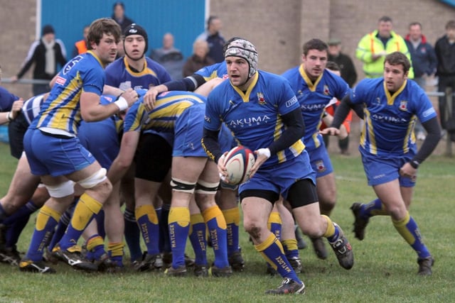 Mike Brookes, Matlock RFC's player/coach in action.