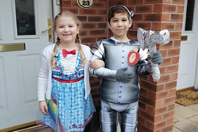 Here we have the Tin Man after he found Dorothy - now to find the way home!